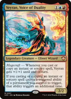 MTG Veyran, Voice of Duality, NM-Mint, English Commander: Secrets of Strixhaven - Image 1