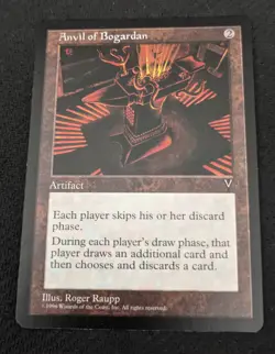 MTG VIS Anvil of Bogardan English Magic Gathering Collectible Card Used - Image 1