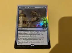 MTG Thopter Pie Network Foil Promo Holiday English Enchantment - Image 1