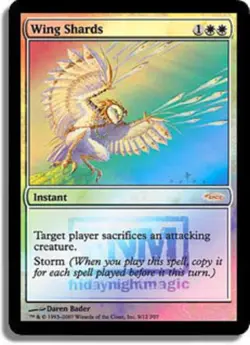 4x MTG Wing Shards - Foil FNM 2007, Light Play, English Promo: FNM - Image 1