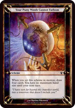 4x MTG Your Puny Minds Cannot Fathom (Archenemy), Light Play, English Archenemy - Image 1