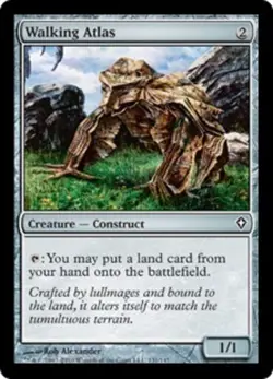 4x MTG Walking Atlas, Moderate Play, English Worldwake - Image 1
