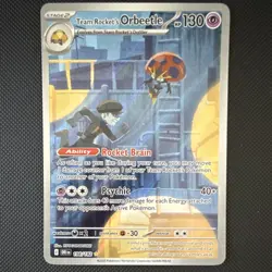 Pokemon Team Rocket's Orbeetle Illustration Rare Holo Sv10 #198/182 130 HP - Image 1