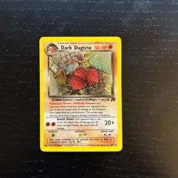 Pokemon Dark Dugtrio Holo Rare 6/82 Team Rocket LP Excellent Condition - Image 1