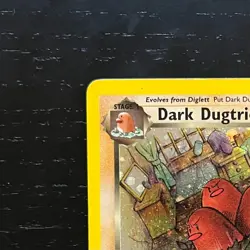 Pokemon Dark Dugtrio Holo Rare 6/82 Team Rocket LP Excellent Condition - Image 3