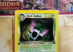 Dark Golbat 7/82 Holo Rare 1st Edition Team Rocket LP+ Pokemon - Image 2