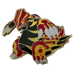 Primal Groudon Pokemon Pin Badge Metal Mega 2014 Legendary RARE - Image 1