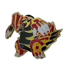 Primal Groudon Pokemon Pin Badge Metal Mega 2014 Legendary RARE - Image 2