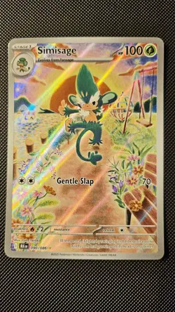 Pokemon: Simisage 090/086 Sv: Black Bolt Illustration Rare - Image 1