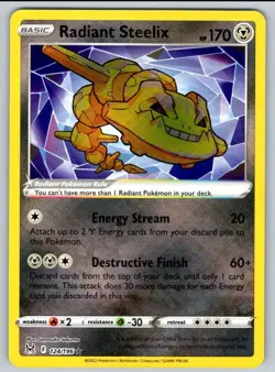 2022 Lost Origin Radiant Steelix4 Radiant Rare #124 - Image 1