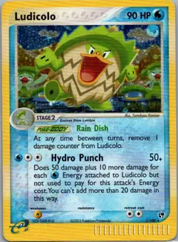 Ludicolo 7/100 Holo Rare Sandstorm Pokemon Holo Moderately Played - Image 1
