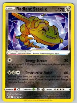 2022 Lost Origin Radiant Steelix7 Radiant Rare #124 - Image 1