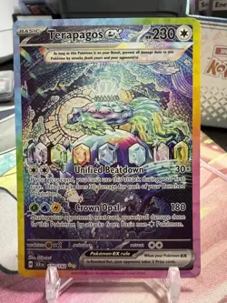 Pokemon Terapagos ex - 170/142 - Special Illustration Rare - NM Stellar Crown - Image 1