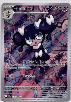 Pokemon Gothorita TCG Illustration Rare White Flare Card 125/086 - Image 1