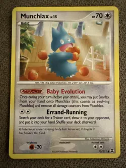 Pokemon TCG Munchlax 70/111 Rising Rivals Regular - Image 1