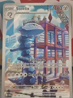 Pokemon Steelix 208/182 SV04: Paradox Rift Illustration Rare - Image 1