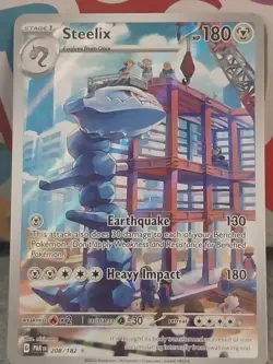Pokemon Steelix 208/182 SV04: Paradox Rift Illustration Rare - Image 2