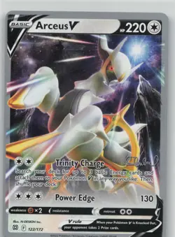 Arceus V 122/172 Ultra Rare World Championship Decks Pokemon Near Mint - Image 1