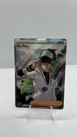 Pokemon N's Plan Sv: Black Bolt 163/086 Ultra Rare Trainer Full Art Holo - Image 1