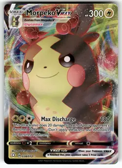 Morpeko VMAX 038/072 Holo VMAX Rare Shining Fates Pokemon Near Mint - Image 1