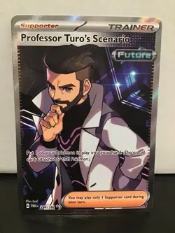 Professor Turo's Scenario 240/182 Ultra Rare Pokemon Paradox Rift Full Art - Image 1