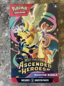 Pokemon Mega Evolution Ascended Heroes BOOSTER BUNDLE BOX New Sealed!! - Image 1