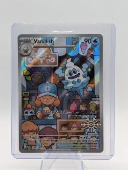 Pokemon 2025 Holiday Calendar Vanillish #190 Illustration Rare Festive Stamp - Image 1