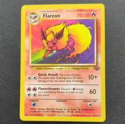 1999 Pokemon Jungle Flareon/Vaporeon Card Lot - 2 Cards - LP - Image 2
