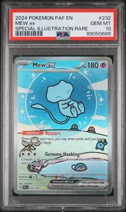 2024 Pokemon Paldean Fates Bubble Mew EX SIR 232/091 PSA 10 Special Illustration - Image 1