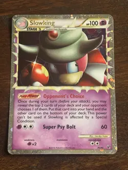 SLOWKING 85/90 PRIME RARE HGSS UNDAUNTED POKEMON HOLO - Image 1
