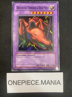 Carte Yu-Gi-Oh! Dragon du Tonnerre a Deux Tetes DB2-FR069 Commune - Image 1