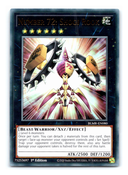 Number 72: Shogi Rook - BLMR-EN080 - Ultra Rare - 1st Edition Yugioh - Image 1