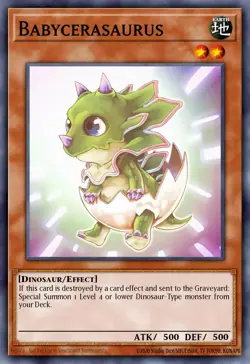 Yugioh RA04-EN131 - Babycerasaurus - Platinum Secret Rare - Image 1