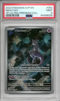 2023 Pokemon SVP Mewtwo #52 151 Mew Ultra Premium Collection Promo EN PSA 9 Mint - Image 1