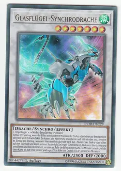 Yu-GI-OH Glasflugel Synchrodrache Ultra Rare LEDD-DEC29 NEU! - Image 1