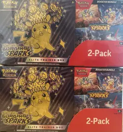Pokemon Surging Sparks Elite Trainer Box Costco Bundle (2 sealed boxes) - Image 1