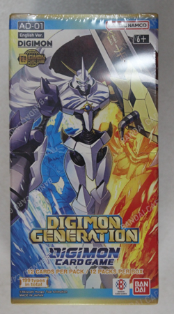 Bandai Namco Digimon Card Game Digimon Generation AD-01 Card Pack Box Sealed - Image 1