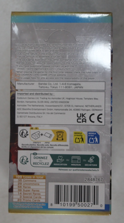 Bandai Namco Digimon Card Game Digimon Generation AD-01 Card Pack Box Sealed - Image 2
