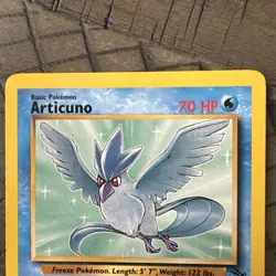 Articuno Pokemon Card TCG 17/62 Rare Fossil 1999 WOTC - Image 2