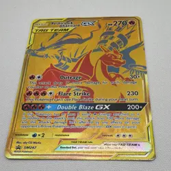 Pokemon TCG Reshiram & Charizard GX Holo Card 20/214 Unbroken Bonds Sm247 - Image 1