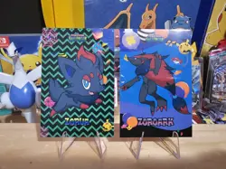 Pokemon Halloween Card Database - Holiday Zorua And Zoroark - 2 Card Lot - Image 1