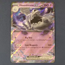 Houndstone ex 102/197 - Obsidian Flames - Rare Holo Pokemon Card - NM - Image 1