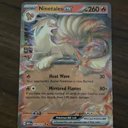 Ninetales ex 038/165 Pokemon Holo Card 151 Extended Art Ultra Rare TCG 2023 NM/M - Image 1
