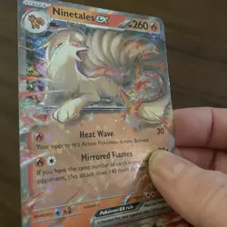 Ninetales ex 038/165 Pokemon Holo Card 151 Extended Art Ultra Rare TCG 2023 NM/M - Image 3