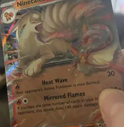 Ninetales ex 038/165 Pokemon Holo Card 151 Extended Art Ultra Rare TCG 2023 NM/M - Image 5