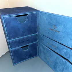 Gamegenic Stronghold 200+ XL Convertible Deck Box with Dice Drawer Blue - Image 2