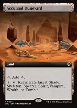 Accursed Duneyard- Aetherdrift Commander- - Extended Art- Regular- 36- NM - Image 1