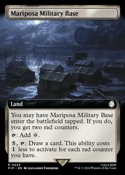 Mariposa Military Base - Foil - Extended Art Light Play, English Magic the Gathe - Image 1