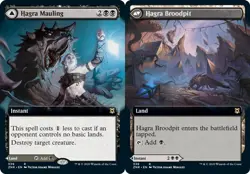 1x Hagra Mauling - Foil - Extended Art Light Play MTG Magic - Kid Icarus - - Image 1