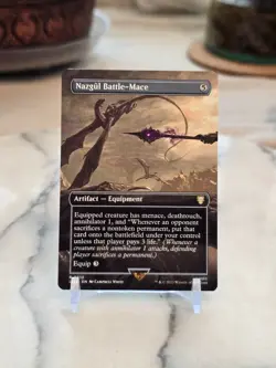 MTG Nazgul Battle-Mace (Borderless) Commander: the Lord of the Rings NM - Image 1